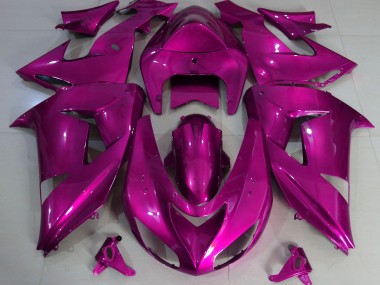 Rose Vif Uni 2006-2007 Kawasaki ZX10R Carénage Moto