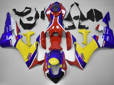 Rosso Blu E Giallo HRC 2017-2023 Honda CBR1000RR Carénage Moto