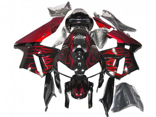 Rosso Fiamma 2005-2006 Honda CBR600RR Carénage Moto Rosso Fiamma 2005-2006 Honda CBR600RR Carénage Moto