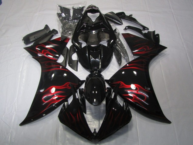 Rosso Fiamma 2009-2011 Yamaha R1 Carénage Moto Rosso Fiamma 2009-2011 Yamaha R1 Carénage Moto