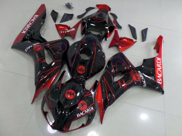 Rouge Bacardi 2006-2007 Honda CBR1000RR Carénage Moto Rouge Bacardi 2006-2007 Honda CBR1000RR Carénage Moto