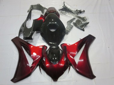Rouge Bonbon & Noir 2008-2011 Honda CBR1000RR Carénage Moto