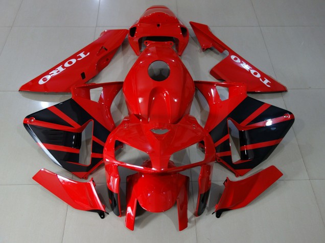 Rouge Brillant 2005-2006 Honda CBR600RR Carénage Moto Rouge Brillant 2005-2006 Honda CBR600RR Carénage Moto