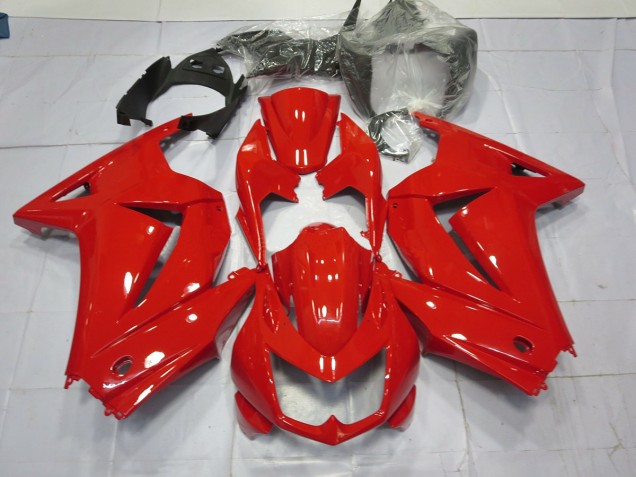 Rouge Brillant 2008-2012 Kawasaki Ninja 250 Carénage Moto Rouge Brillant 2008-2012 Kawasaki Ninja 250 Carénage Moto