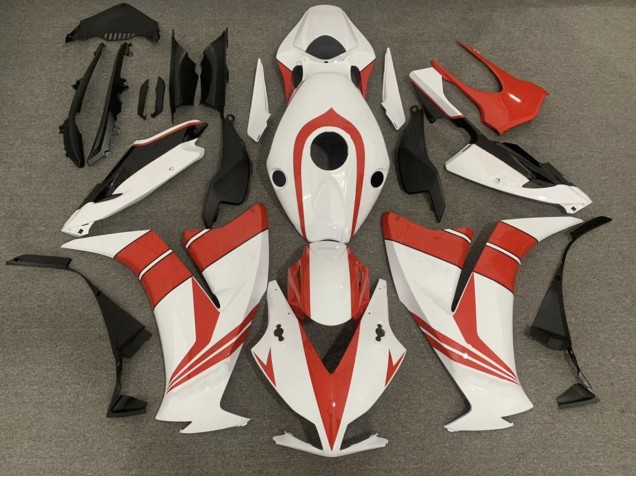 Rouge Brillant & Blanc 2012-2016 Honda CBR1000RR Carénage Moto Rouge Brillant & Blanc 2012-2016 Honda CBR1000RR Carénage Moto