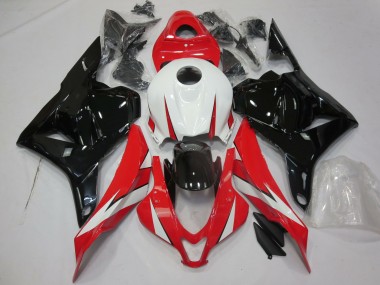 Rouge Brillant Blanc & Noir 2009-2012 Honda CBR600RR Carénage Moto