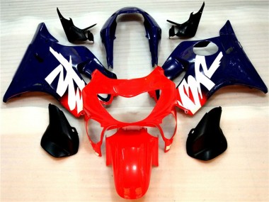 Rouge Brillant & Bleu 1999-2000 Honda CBR600 F4 Carénage Moto