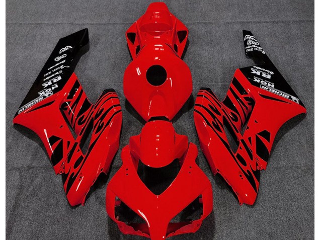 Rouge Brillant Flamme 2004-2005 Honda CBR1000RR Carénage Moto Rouge Brillant Flamme 2004-2005 Honda CBR1000RR Carénage Moto