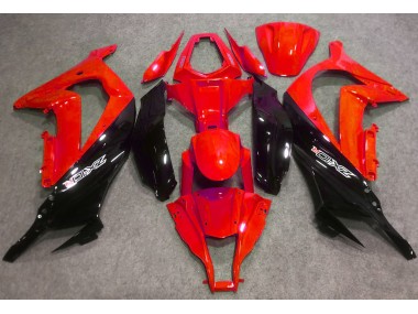 Rouge Brillant & Noir 2016-2019 Kawasaki ZX10R Carénage Moto