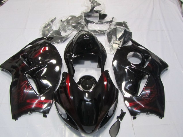 Rouge Brillant Profond 1997-2007 Suzuki GSXR 1300 Carénage Moto