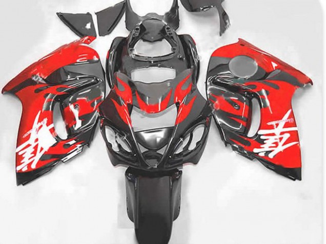 Rouge & Gris 2008-2020 Suzuki GSXR 1300 Carénage Moto Rouge & Gris 2008-2020 Suzuki GSXR 1300 Carénage Moto