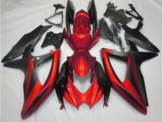 Rouge Mat Sans R 2008-2010 Suzuki GSXR 600-750 Carénage Moto Rouge Mat Sans R 2008-2010 Suzuki GSXR 600-750 Carénage Moto