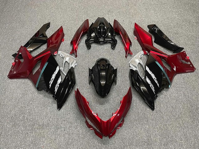 Rouge & Noir 2018-2023 Kawasaki Ninja 400 Carénage Moto Rouge & Noir 2018-2023 Kawasaki Ninja 400 Carénage Moto