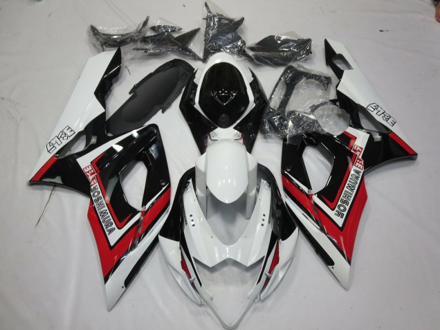 Rouge Noir & Blanc 2005-2006 Suzuki GSXR 1000 Carénage Moto Rouge Noir & Blanc 2005-2006 Suzuki GSXR 1000 Carénage Moto