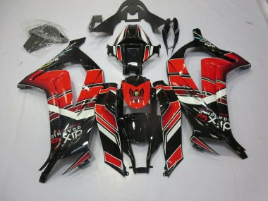 Rouge Noir Spécial 2011-2015 Kawasaki ZX10R Carénage Moto