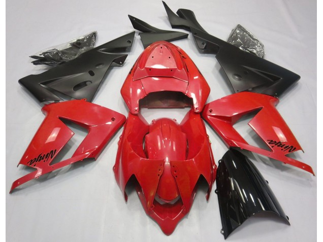 Rouge Perle & Noir 2004-2005 Kawasaki ZX10R Carénage Moto Rouge Perle & Noir 2004-2005 Kawasaki ZX10R Carénage Moto
