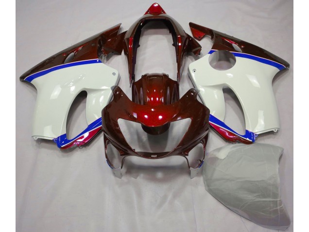 Rouge Profond & Bleu 1999-2000 Honda CBR600 F4 Carénage Moto Rouge Profond & Bleu 1999-2000 Honda CBR600 F4 Carénage Moto
