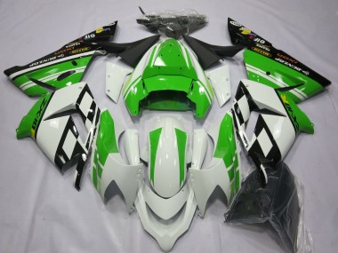 Spécial Blanc Vert 2004-2005 Kawasaki ZX10R Carénage Moto