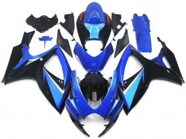 Spécial Bleu & Noir 2006-2007 Suzuki GSXR 600-750 Carénage Moto