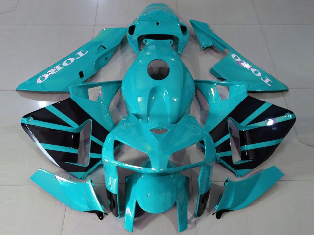 Style Bleu Sarcelle OEM 2005-2006 Honda CBR600RR Carénage Moto Style Bleu Sarcelle OEM 2005-2006 Honda CBR600RR Carénage Moto