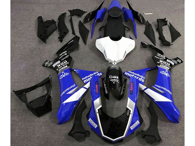 Style De Logo Bleu Brillant 2015-2019 Yamaha R1 Carénage Moto Style De Logo Bleu Brillant 2015-2019 Yamaha R1 Carénage Moto