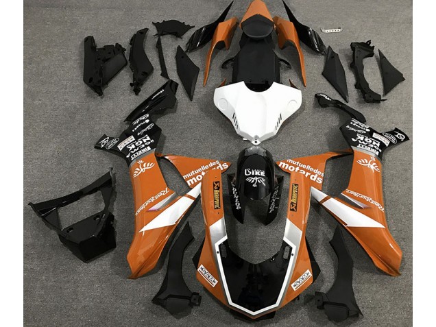 Style De Logo Orange Brillant 2015-2019 Yamaha R1 Carénage Moto Style De Logo Orange Brillant 2015-2019 Yamaha R1 Carénage Moto