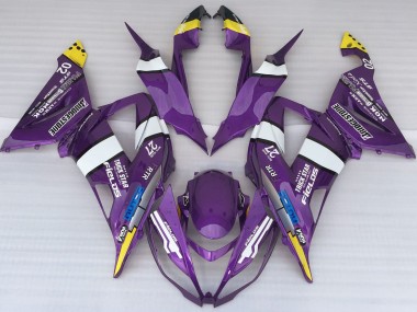 Style De Logo Violet 2013-2018 Kawasaki ZX6R Carénage Moto