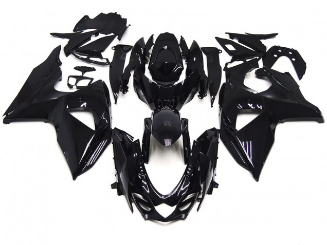 Style Noir Brillant 2009-2016 Suzuki GSXR 1000 Carénage Moto Style Noir Brillant 2009-2016 Suzuki GSXR 1000 Carénage Moto