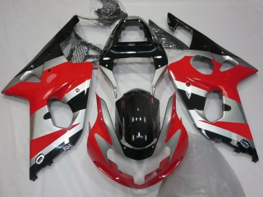 Style Rouge Argent OEM 2000-2002 Suzuki GSXR 1000 Carénage Moto