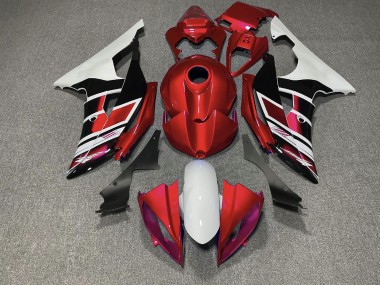 Style Rouge Noir & Blanc OEM 2008-2016 Yamaha R6 Carénage Moto