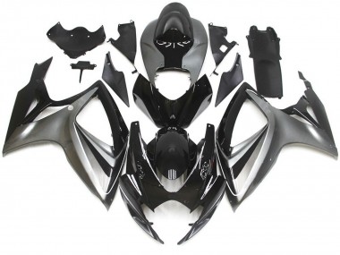 Style Spécial OEM Argent & Noir 2006-2007 Suzuki GSXR 600-750 Carénage Moto