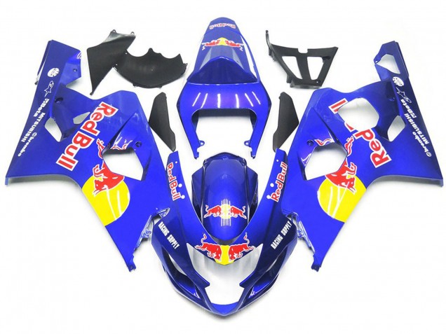Style Taureau Bleu Rouge Vibrant 2004-2005 Suzuki GSXR 600-750 Carénage Moto Style Taureau Bleu Rouge Vibrant 2004-2005 Suzuki GSXR 600-750 Carénage Moto
