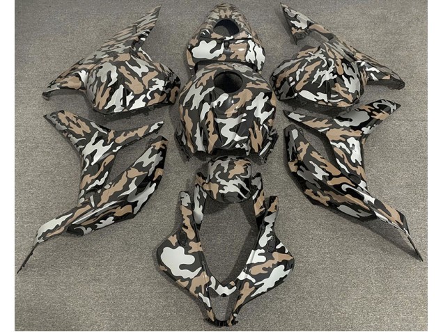 Tan & Argent Camo 2009-2012 Honda CBR600RR Carénage Moto Tan & Argent Camo 2009-2012 Honda CBR600RR Carénage Moto