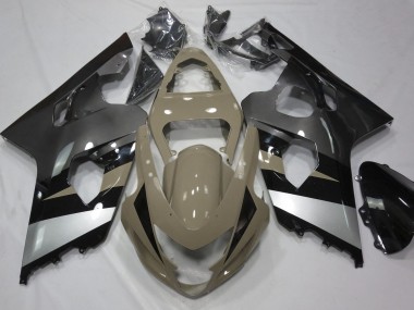 Tan Du Désert & Argent 2004-2005 Suzuki GSXR 600-750 Carénage Moto