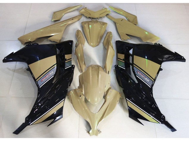 Tan Du Désert & Noir 2013-2018 Kawasaki Ninja 300 Carénage Moto Tan Du Désert & Noir 2013-2018 Kawasaki Ninja 300 Carénage Moto