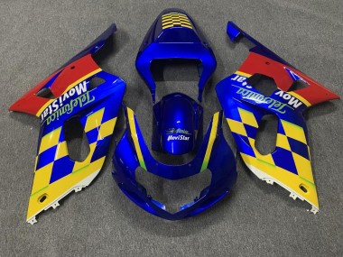 Telefonica 2001-2003 Suzuki GSXR 600-750 Carénage Moto