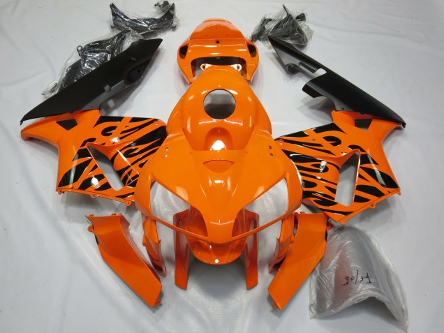 Tribale Orange 2005-2006 Honda CBR600RR Carénage Moto Tribale Orange 2005-2006 Honda CBR600RR Carénage Moto