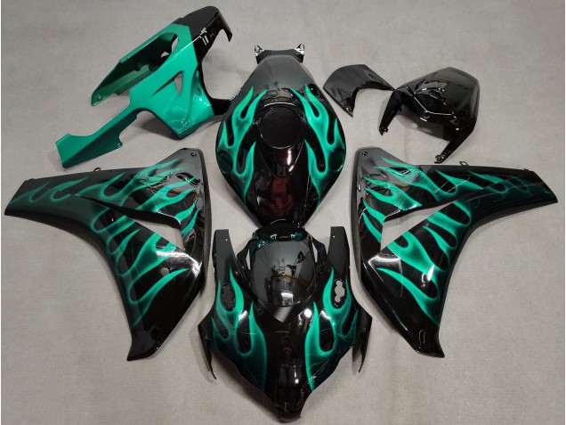 Verde Acqua Fiamma 2008-2011 Honda CBR1000RR Carénage Moto Verde Acqua Fiamma 2008-2011 Honda CBR1000RR Carénage Moto