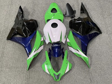 Vert & Blanc 2009-2012 Honda CBR600RR Carénage Moto