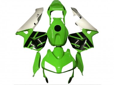 Vert Brillant & Argent Mat 2003-2004 Honda CBR600RR Carénage Moto
