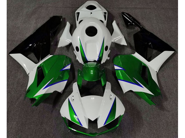 Vert Brillant Blanc & Bleu 2013-2023 Honda CBR600RR Carénage Moto Vert Brillant Blanc & Bleu 2013-2023 Honda CBR600RR Carénage Moto