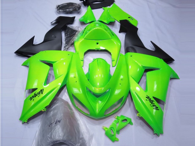 Vert Citron 2006-2007 Kawasaki ZX10R Carénage Moto Vert Citron 2006-2007 Kawasaki ZX10R Carénage Moto