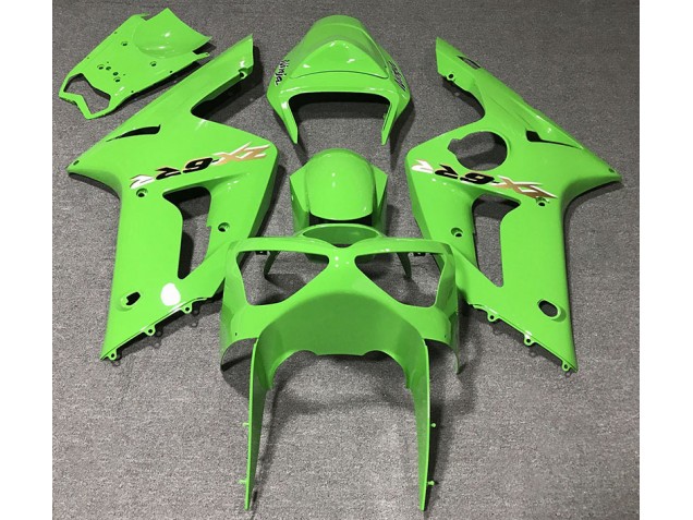 Vert Clair 2003-2004 Kawasaki ZX6R Carénage Moto Vert Clair 2003-2004 Kawasaki ZX6R Carénage Moto