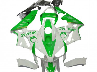 Vert Clair & Blanc Pramac 2005-2006 Honda CBR600RR Carénage Moto