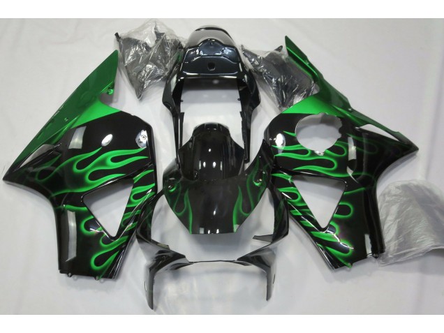 Vert Flamme 2002-2003 Honda CBR954RR Carénage Moto Vert Flamme 2002-2003 Honda CBR954RR Carénage Moto