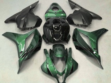 Vert Foncé Avec Du Noir 2009-2012 Honda CBR600RR Carénage Moto