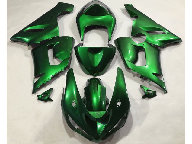 Vert Métallisé 2005-2006 Kawasaki ZX6R Carénage Moto Vert Métallisé 2005-2006 Kawasaki ZX6R Carénage Moto