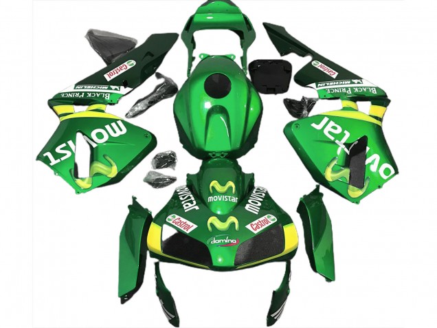 Vert Movistar 2003-2004 Honda CBR600RR Carénage Moto Vert Movistar 2003-2004 Honda CBR600RR Carénage Moto