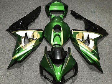 Vert & Or 2006-2007 Honda CBR1000RR Carénage Moto