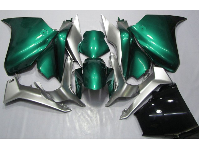 Vert Écume De Mer & Argent 2010-2013 Honda VFR1200 Carénage Moto Vert Écume De Mer & Argent 2010-2013 Honda VFR1200 Carénage Moto
